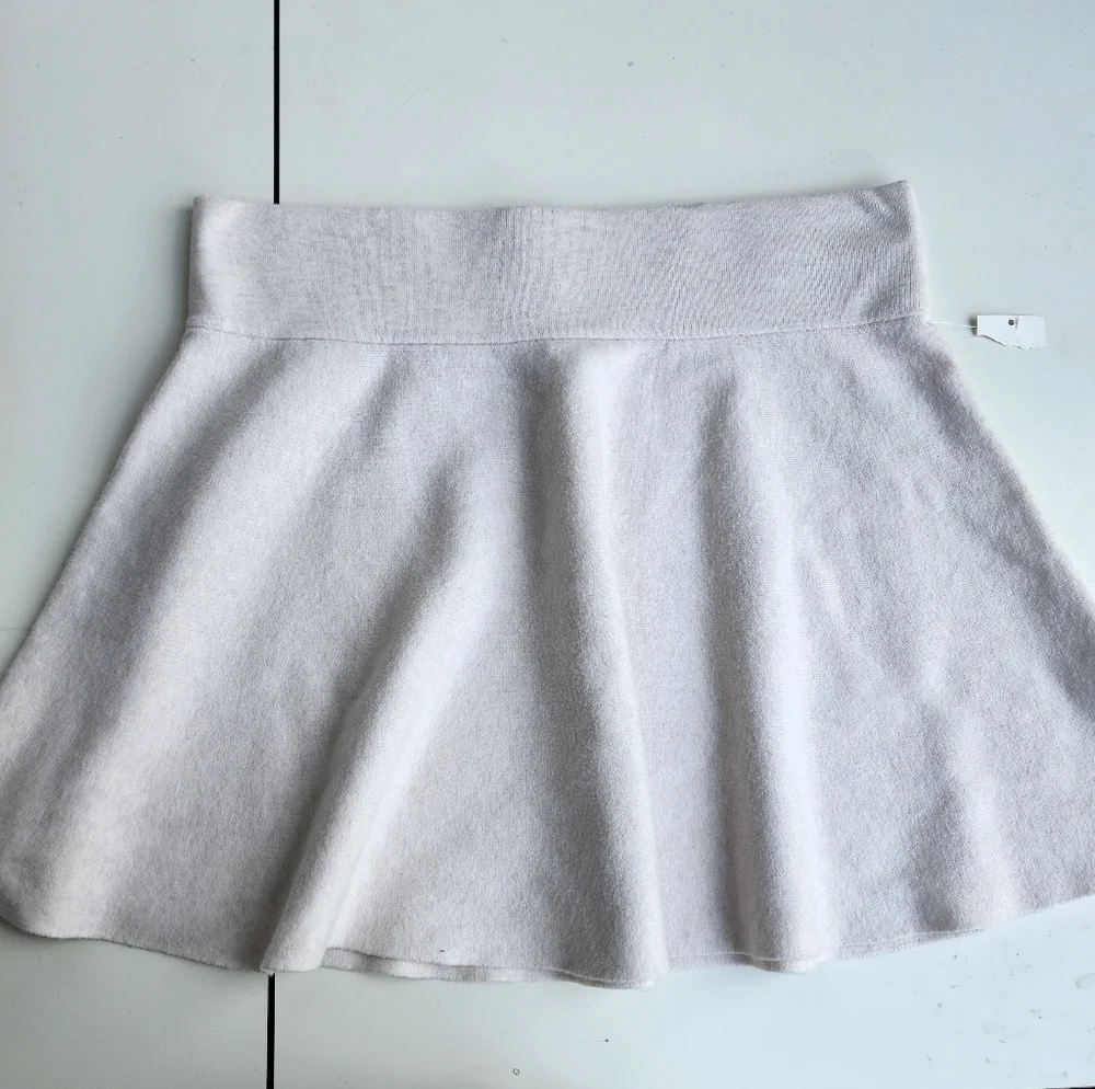NWT A New Day Skater Sweater Skirt Mini  Oatmeal Color Women Oatmeal Size XL